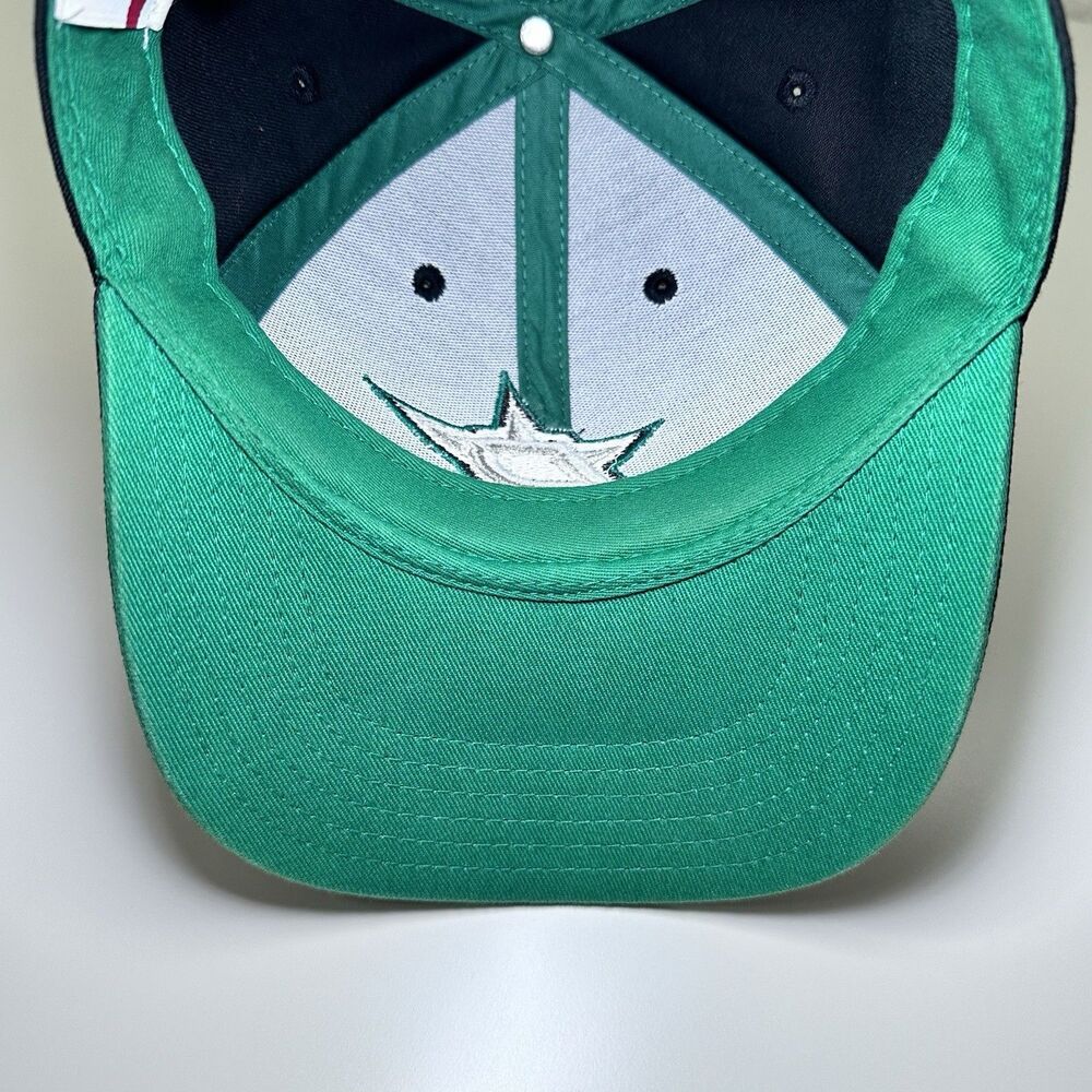 Dallas Stars NHL Youth Adjustable Strapback Hat Black Green Logo Cap Kids Hockey - Picture 9 of 13